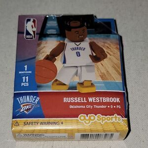 New Russell Westbrook Oklahoma City Thunder # 0 Basketball NBA Minifigure